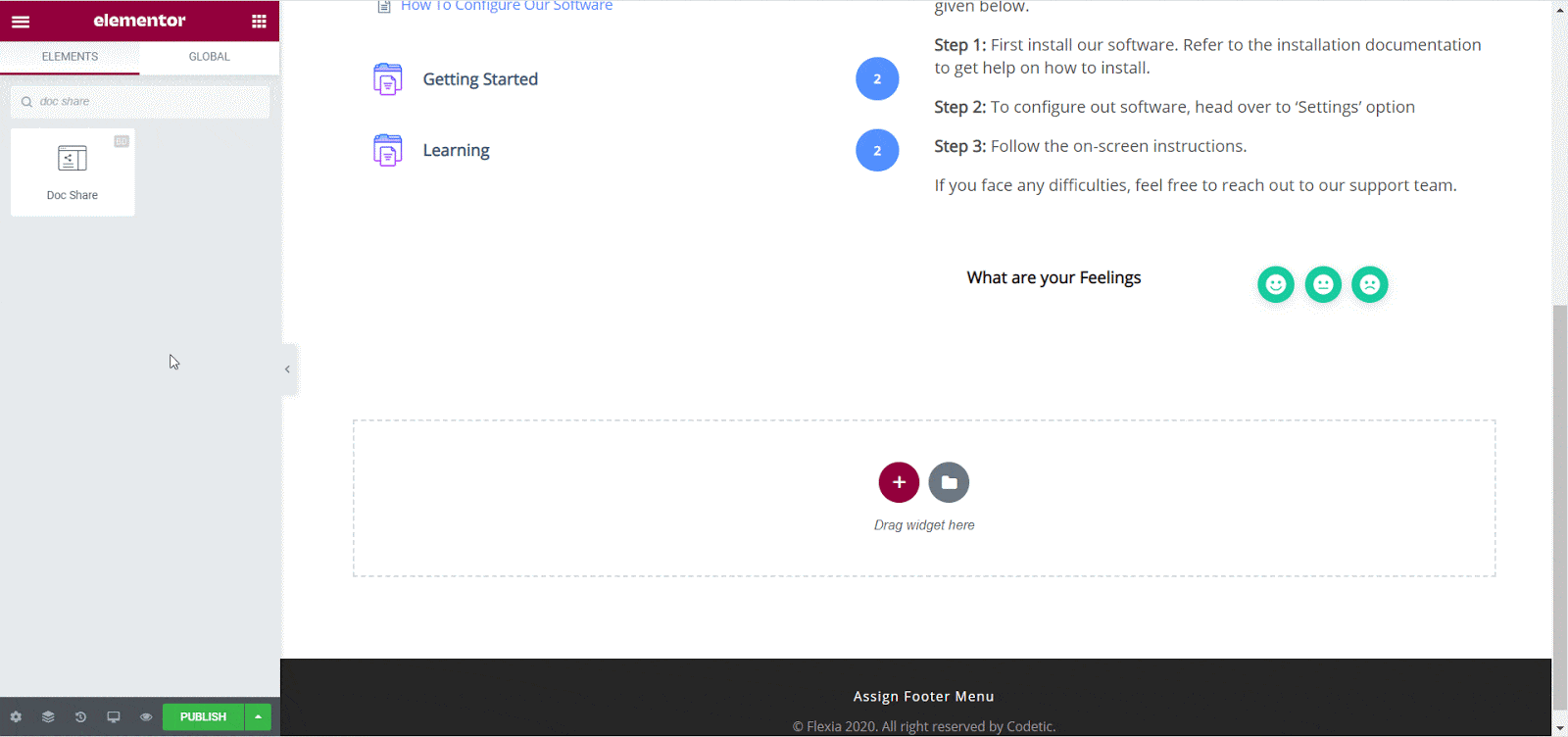 Single Doc In Elementor
