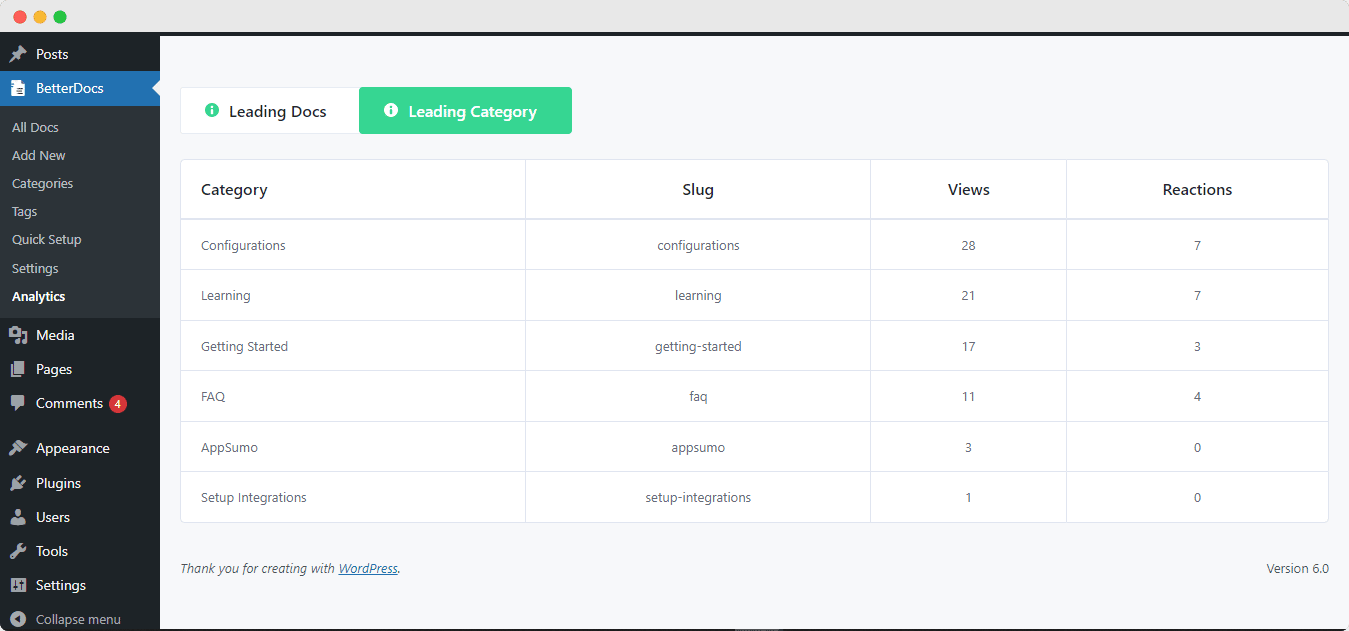 Introducing NEW & Improved BetterDocs Analytics: Revamped UI, Search Analytics & More 4 Analytics