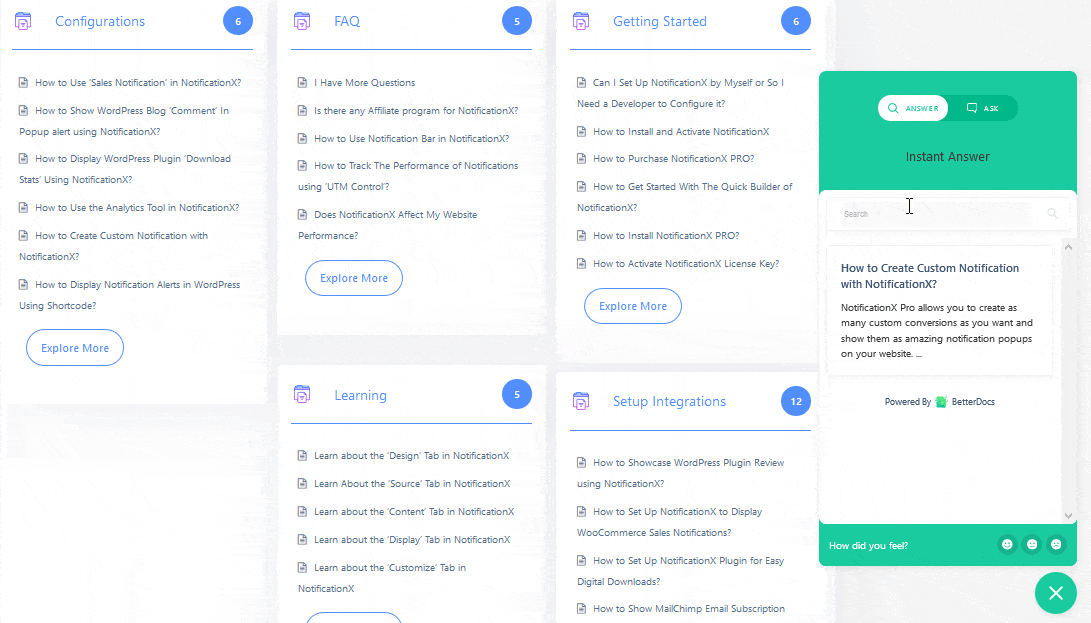 Conversational Customer Experience: Guide To Boost Customer Loyalty 4 FAQ page BetterDocs