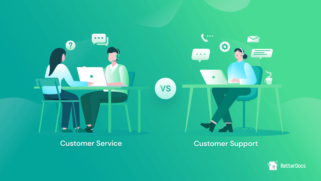 Difference Of Customer Support VS Customer Service: Skills And Strategy 1 customer support vs customer service