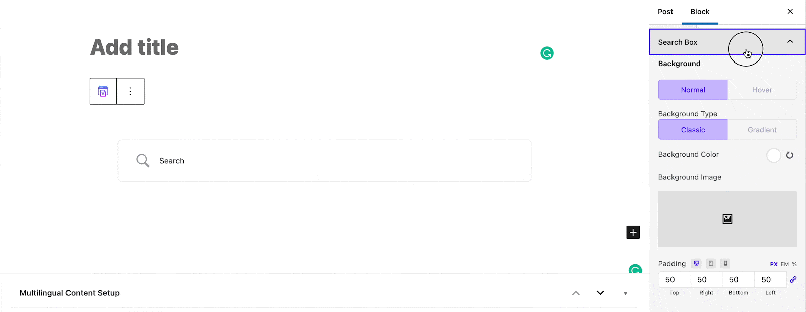 How To Configure BetterDocs Search Box In Gutenberg? 4 BetterDocs Search Box In Gutenberg
