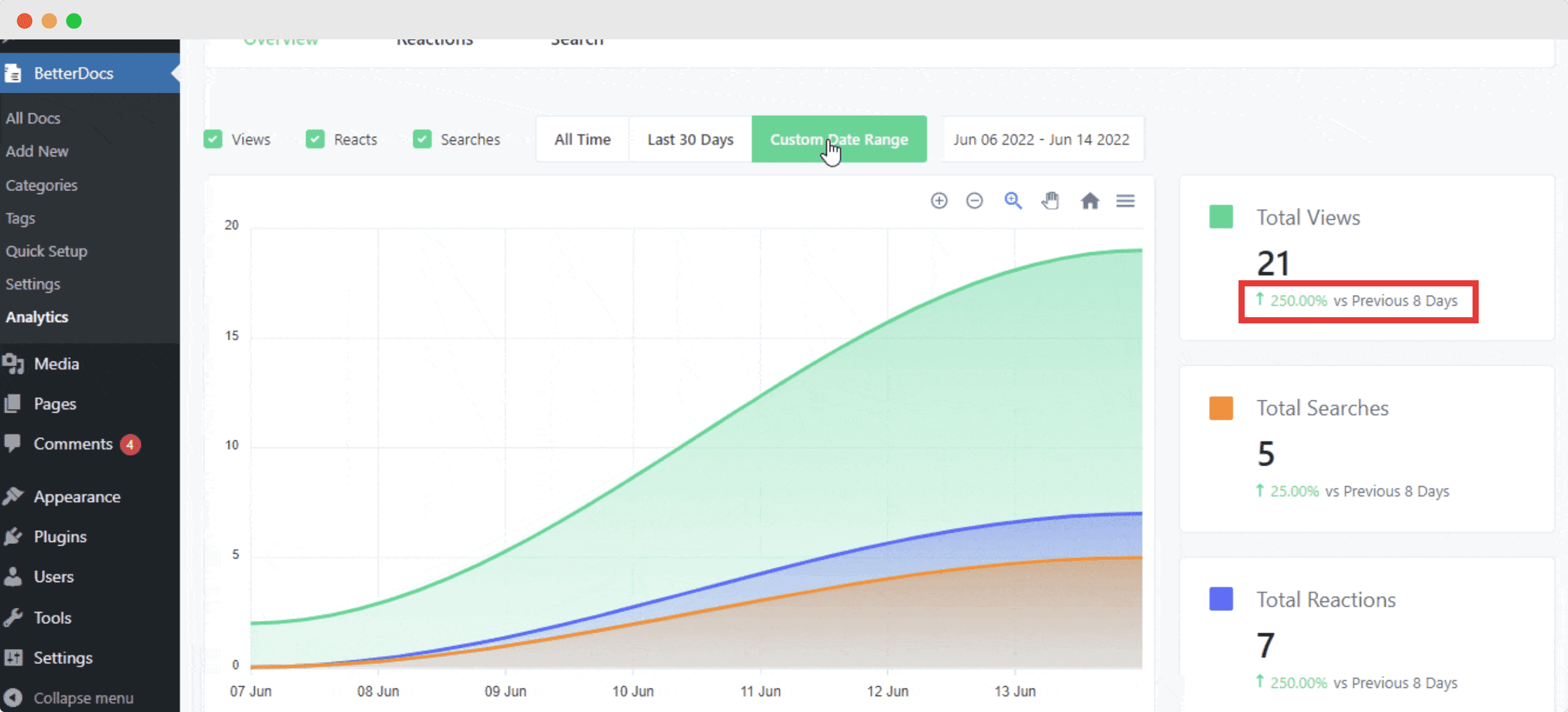 Introducing NEW & Improved BetterDocs Analytics: Revamped UI, Search Analytics & More 12 Introducing NEW & Improved BetterDocs Analytics: Revamped UI, Search Analytics & More