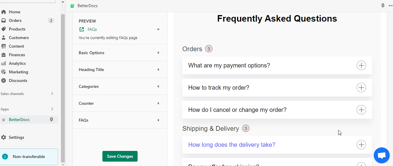 How To Design FAQs With BetterDocs For Shopify? 3 Design FAQs With BetterDocs
