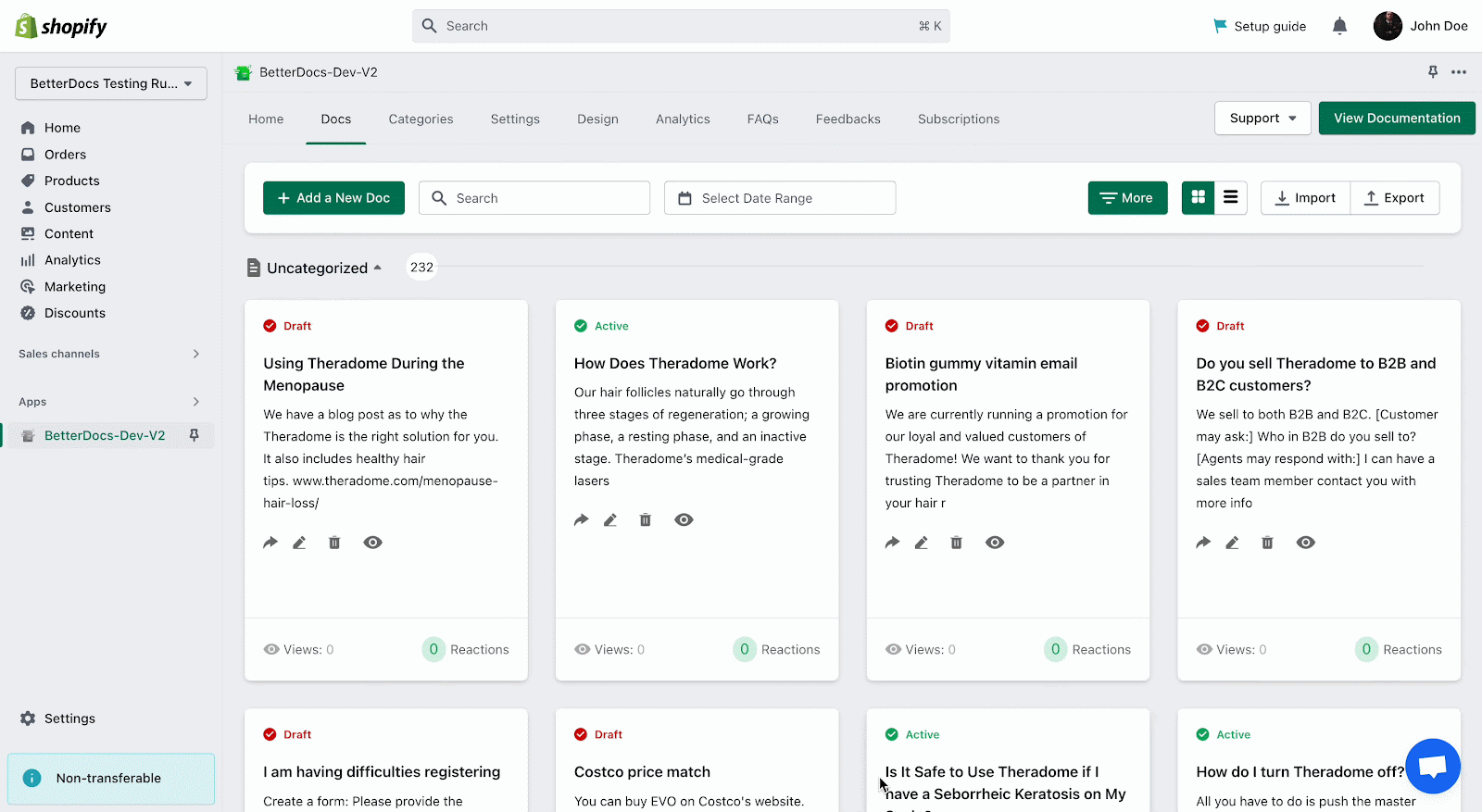 Introducing NEW Documentation Import-Export Feature With BetterDocs For Shopify 3 documentation import-export