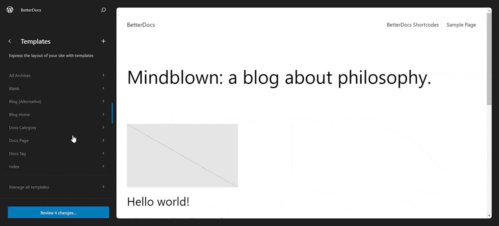 How BetterDocs Is Providing Full Site Editor Support? 4 Full Site Editor Support