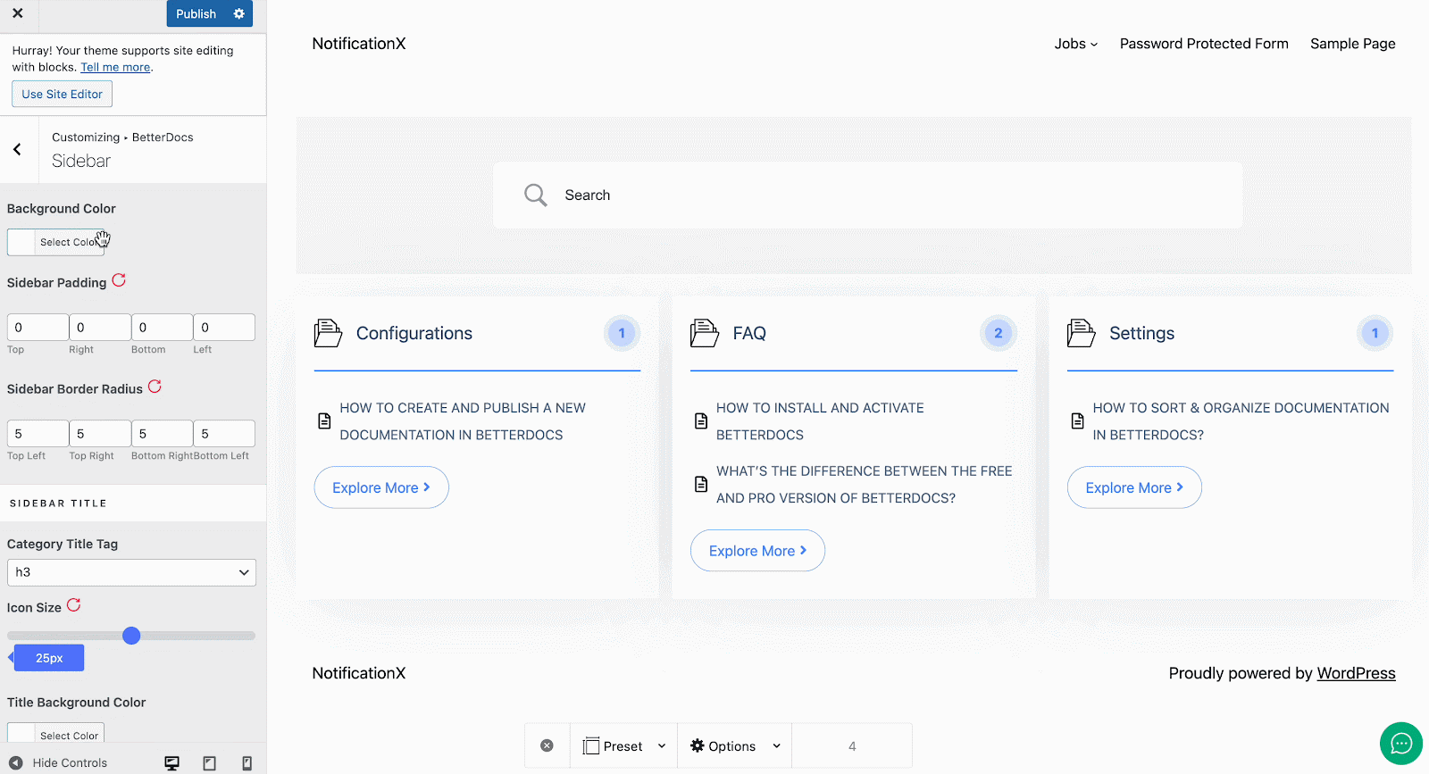 How to Customize the Documentation Sidebar? 3 Documentation Sidebar