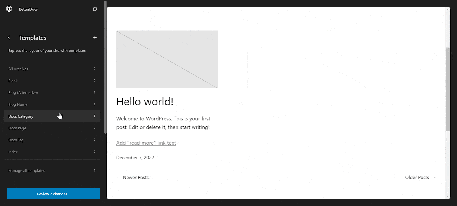 How BetterDocs Is Providing Full Site Editor Support? 3 Full Site Editor Support