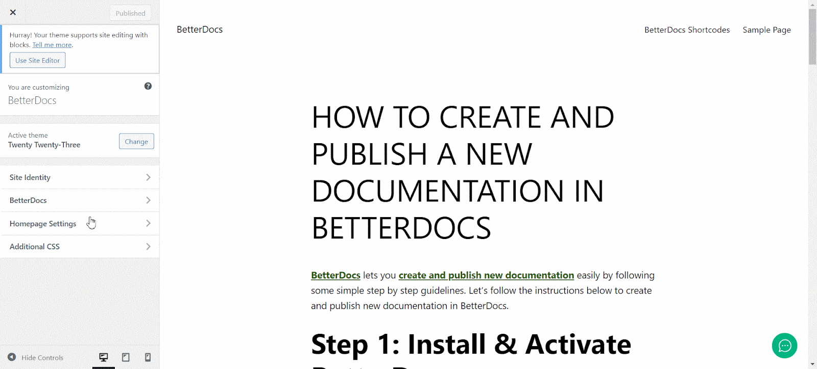 BetterDocs Documentation Homepage & Single Page