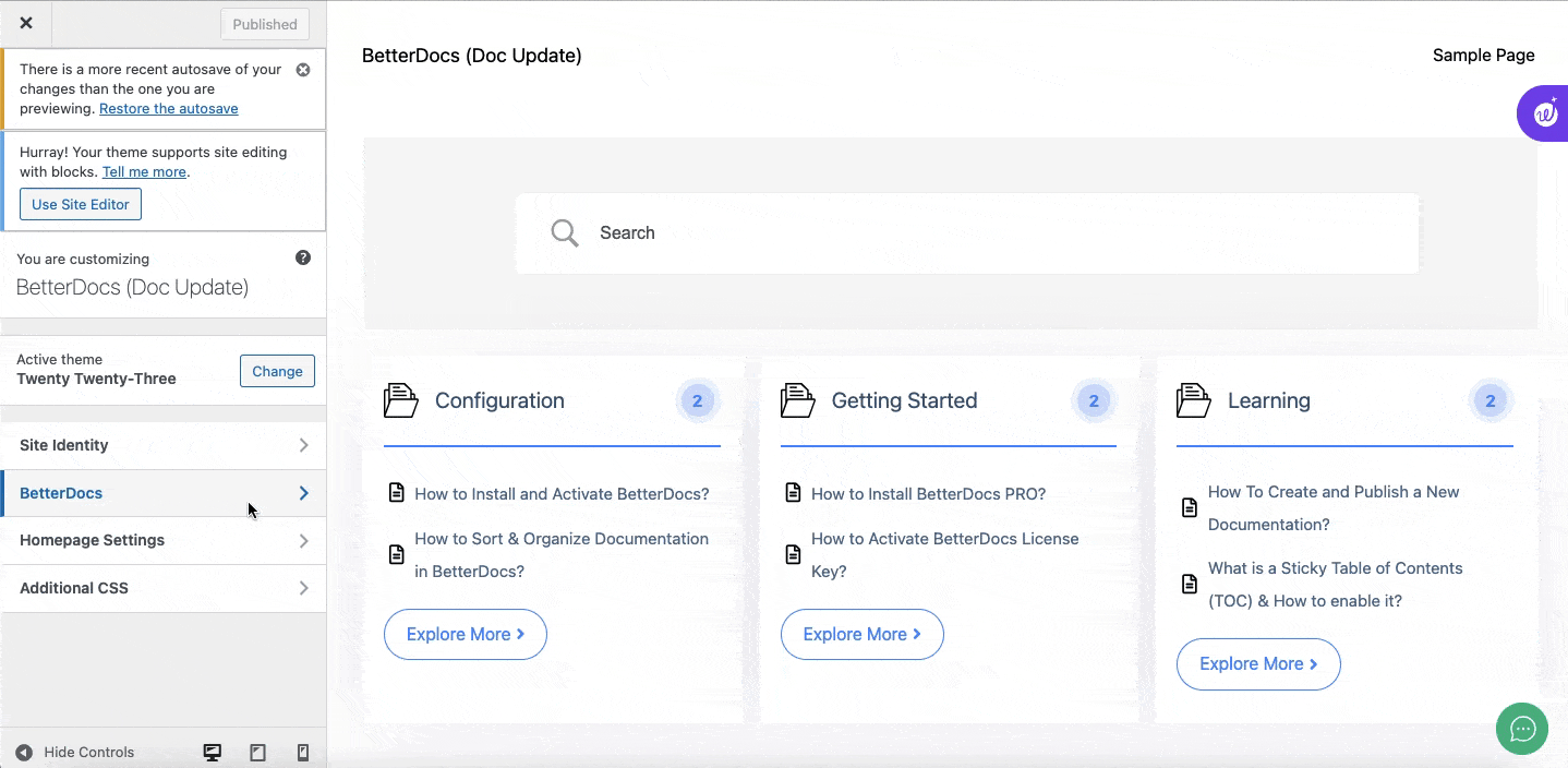 How To Configure BetterDocs Advanced Search? 3 BetterDocs Advanced Search