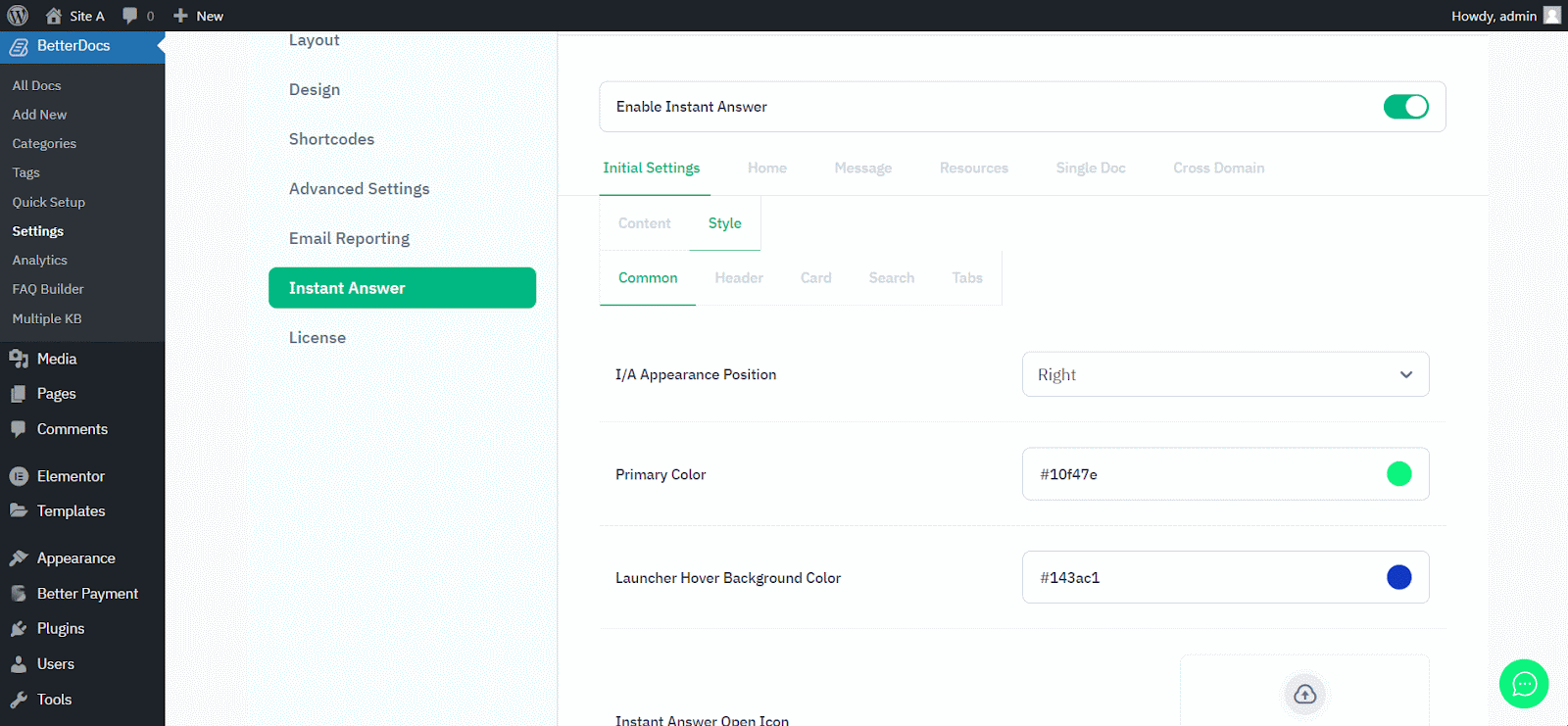 How To Configure Instant Answer In BetterDocs? 3 Instant Answer