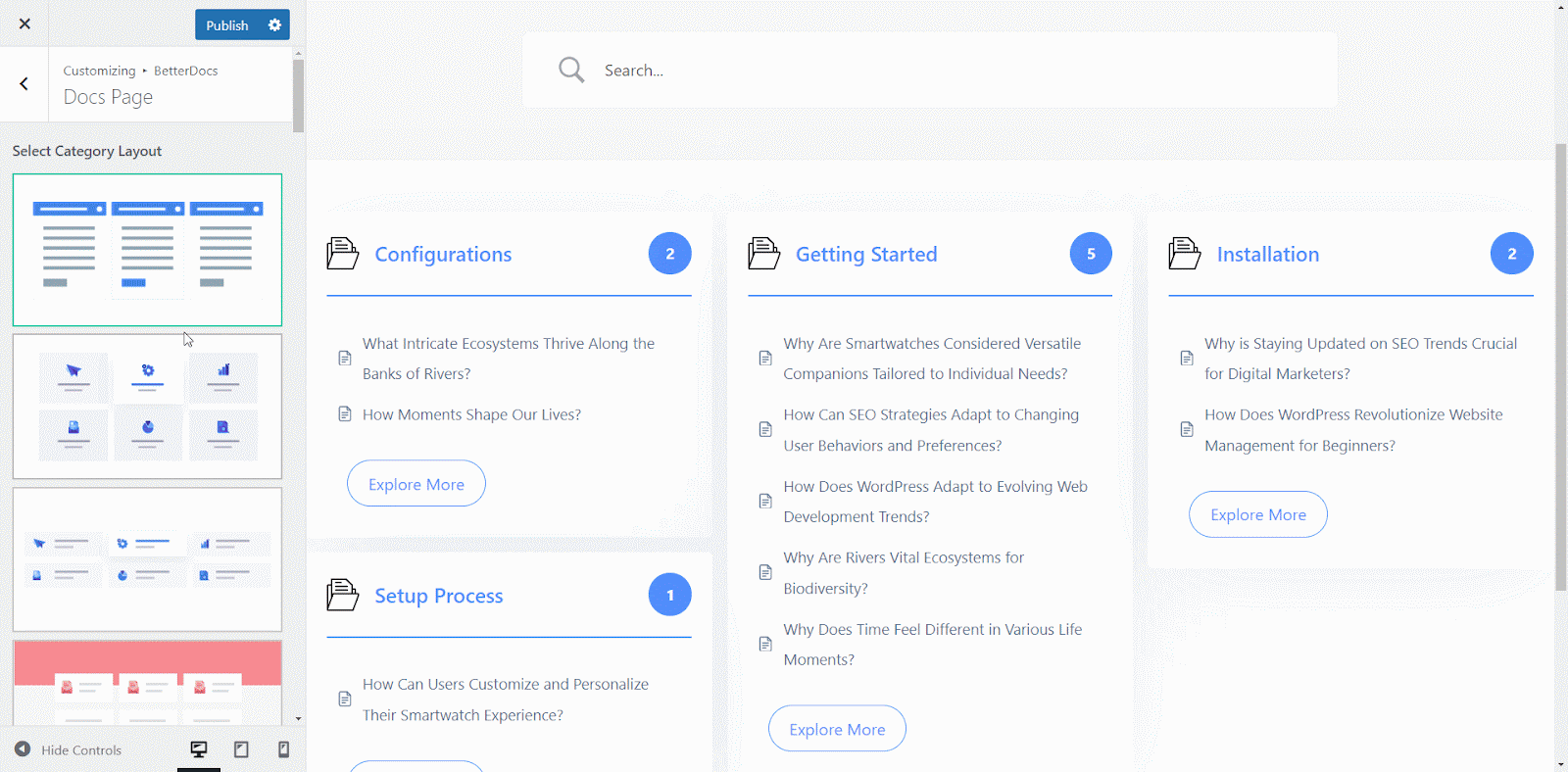 How to Change Docs List Icon in Your Knowledge Base? 4 Docs List Icon