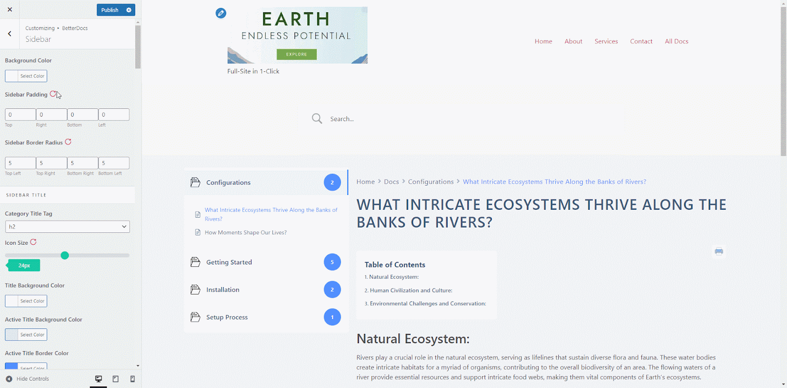 How to Change Docs List Icon in Your Knowledge Base? 6 Docs List Icon