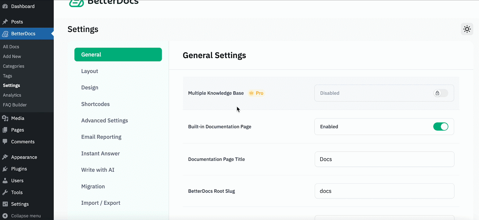 How to Enable FAQ Schema in BetterDocs? 1 FAQ Schema