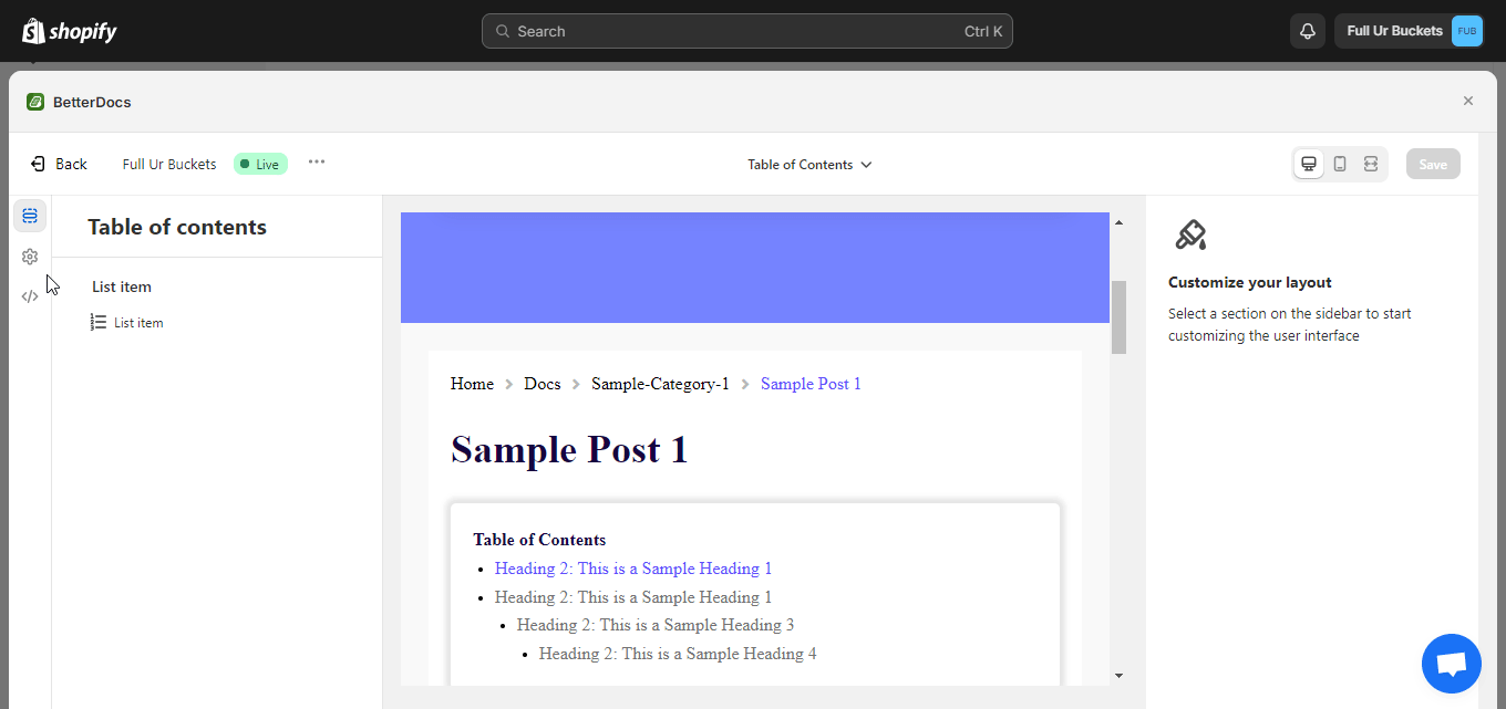 How To Add A Sticky Table Of Contents With BetterDocs? 5 How To Add A Sticky Table Of Contents