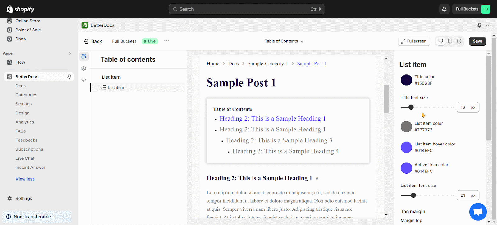 How To Add A Sticky Table Of Contents With BetterDocs? 8 How To Add A Sticky Table Of Contents