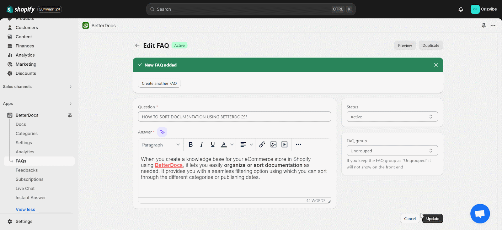 How To Show Certain FAQ Groups On Specific Product Pages? 2 Show Certain FAQ Groups On Specific Product Pages
