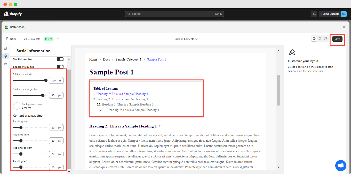 How To Add A Sticky Table Of Contents With BetterDocs? 6 How To Add A Sticky Table Of Contents